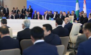 Cumhurbaşkanı Recep Tayyip Erdoğan, Azerbaycan’ın Hankendi şehrinde düzenlenen Ekonomik İşbirliği